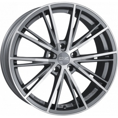 OZ Envy 7x16 4x100 ET37 matt dark silver polished