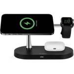 Ttec Зарядна станция ttec, 220V, AirCharger, Quattro M, MagSafe, Competitible 4in1 iPhone , Apple Watch , AirPods, Wireless Fast charge, Черна (8694470826875)