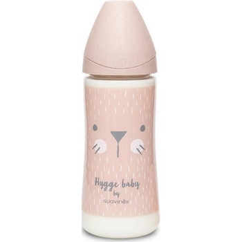 Suavinex premium láhev na kaši Hygge králík růžová 360ml