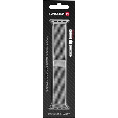 SWISSTEN MESH BAND FOR APPLE WATCH 38 / 40 / 41 mm SILVER 46000202