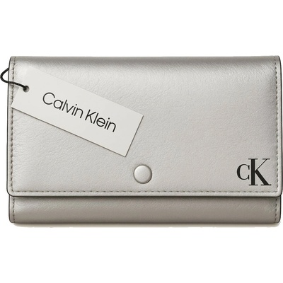 Calvin Klein dámská kabelka clutch s řetízkem stříbrná – Hledejceny.cz