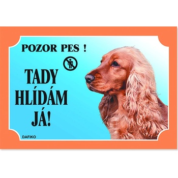 Dafiko Tabuľka koker anglický zlatý 1 ks