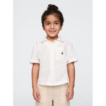 GAP Бебешка ленена риза Gap GAP | Byal | Момчешки | 98