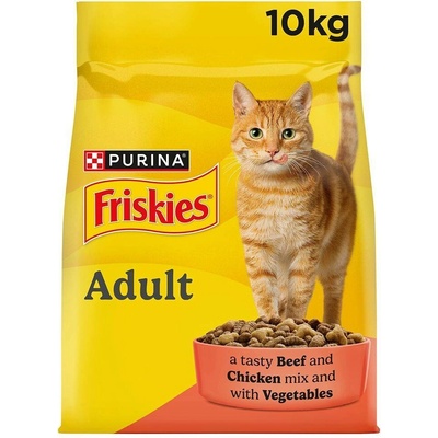 Friskies granule pro kočky hovězí kuře zelenina 10 kg