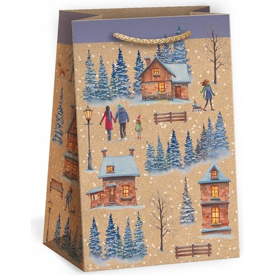 ARGUS Darčeková papierová taška (13 x 18 cm) - Zasnežená krajina 08240100