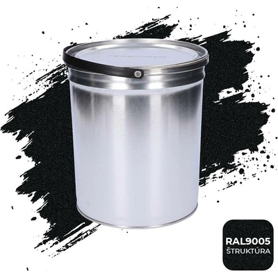 Kovoinox Barva polomatná na zinek se strukturou 5 kg černá