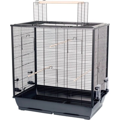 INTER-ZOO Pet Products Клетка за птици ФИОНА 78 x 48 x 81, 5/100 см ЧЕРНА