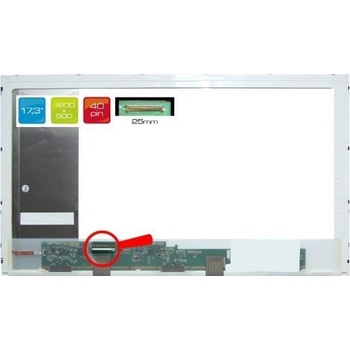 LCD displej display Asus X75VD-TY205H 17.3" WXGA++ HD+ 1600x900 LED matný povrch