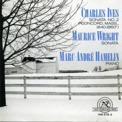 Marc-André Hamelin - Charles Ives - concord Sonata maurice Wright - Son CD