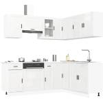 vidaXL Комплект кухненски шкафове от 11 части Porto, инженерно дърво (3314963)