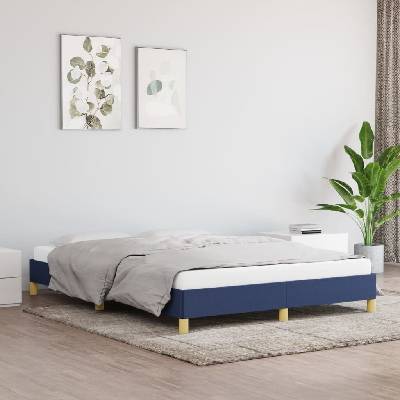 Nábytek XL 346824 Rám postele bez matrace modrý textil