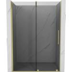 Mexen Velar плъзгащи се душ врати 140 cm, графит, злато четкано - 871-140-000-41-55 (871-140-000-41-55)