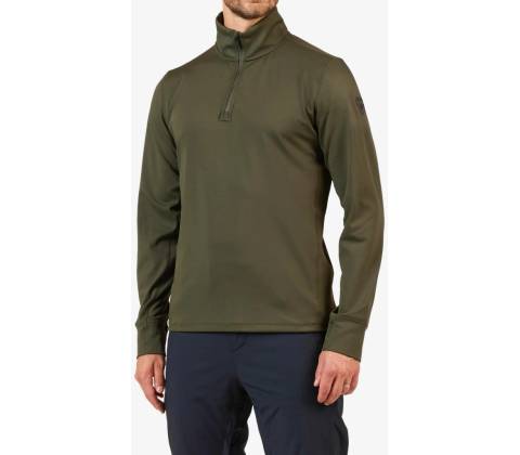 Mikina na zips Rossignol Mid Layer Stretch Half-Zip olive shadow