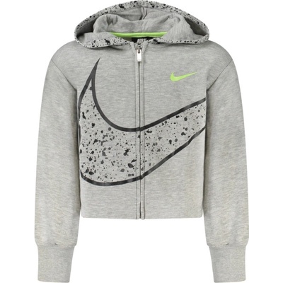 Nike Суитшърт с цип за момичета nike, Размер 6a, Цвят (36j287_grgrey)