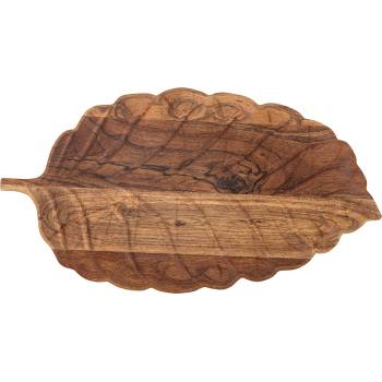 Bloomingville Поднос за сервиране Mikko листо дървен 46 см (82068243)