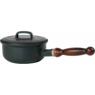 Sfinx Smaltovaný rendlík s poklicí s dřevěným držadlem BSE, 16 cm, 1,25 l