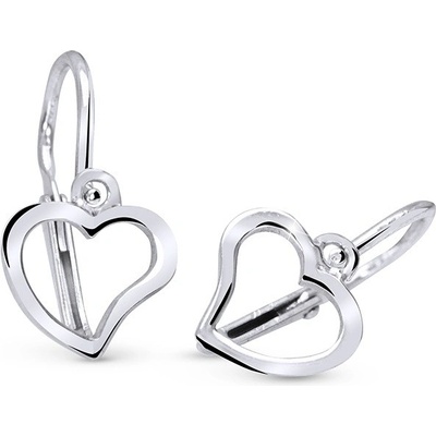 Cutie Jewellery Srdíčkové náušničky z bílého zlata C2760-10-X-2