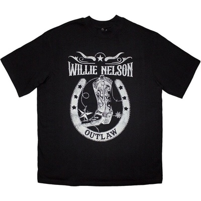 Willie Nelson Outlaw Oversized Black L Риза (WNOSTS15MB03)