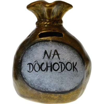 Pokladnička s nápisom - na dôchodok