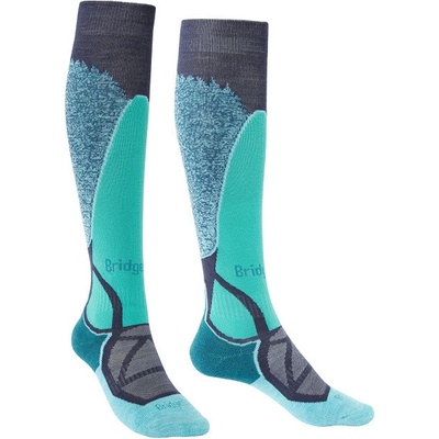 Bridgedale Ski Midweight Women’s Dark Denim / Aqua