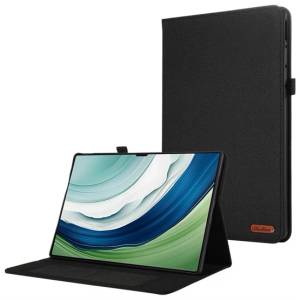 Gigapack Huawei MatePad Pro 12.2 GIGAPACK Калъф с капак, с ефект на кожа, текстилен ефект, ЧЕРЕН (GP-164656)