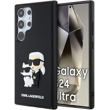 KARL LAGERFELD Гръб Karl Lagerfeld 3D Rubber Karl and Choupette Case за Samsung Galaxy S24 Ultra - Черен (3666339241988)