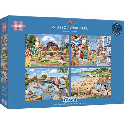 Gibsons - Puzzle 4x500 Wish You Were Here - 500 piese