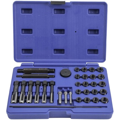 Quatros QS14140 Sada na opravu závitů žhavicích svíček M8x1, M10x1, M10x1.25, M12x1.25, 33 kusů -