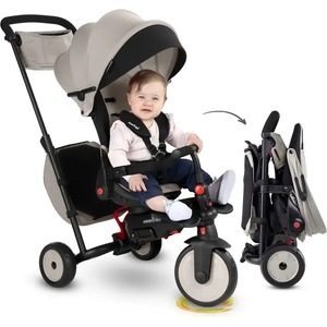 smarTrike Смарт Трайк - Сгъваема триколка str7 j, сив цвят 011085