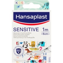 Hansaplast Sensitive Kids Pets náplasť s detským motívom 1 m x 6 cm