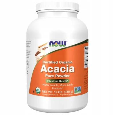 Now Foods Acacia Fiber Organic Powder Akácie 340 g