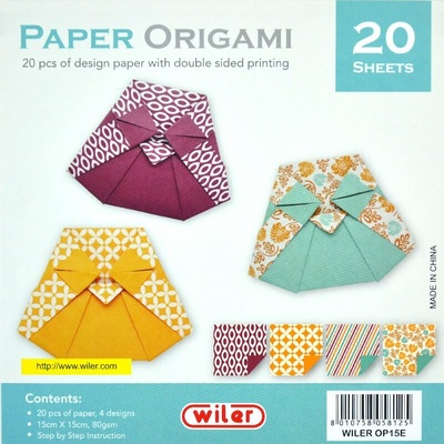 Optys Sada papírů na origami III, 15 x 15 cm