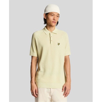 Lyle and Scott Блуза с яка Lyle and Scott Linen Blend Knitted Polo Shirt - Beige