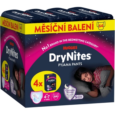 DryNites natah.kalh.chlapci 4-7let/17-30kg/4x16ks