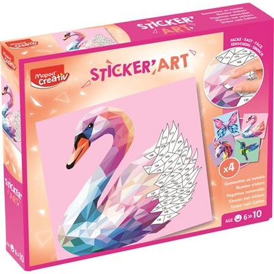 Maped Творчески комплект стикери, специални животни, MAPED CREATIV "Sticker Art" 906913 (906913)