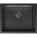 Mexen Trixo стоманена мивка с 1 отделение 540 x 440 mm, черна - 6414541000-70 (6414541000-70) Мивка за вграждане