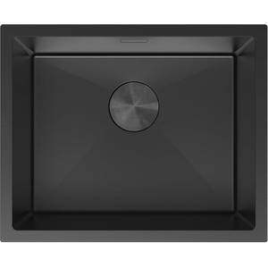 Mexen Trixo стоманена мивка с 1 отделение 540 x 440 mm, черна - 6414541000-70 (6414541000-70) Мивка за вграждане