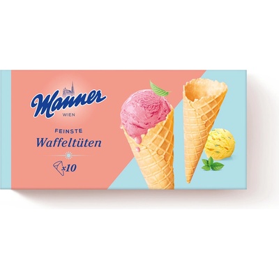 Manner zmrzlinové kornouty 125 g