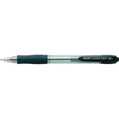 Pilot Химикалка, 0, 22 мм, с бутон, PILOT "Super Grip", черна BPGP-10R-F-B (BPGP-10R-F-B)