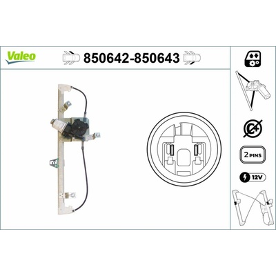 Mechanizmus zdvíhania okna VALEO 850643