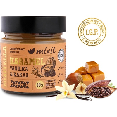 MIXIT Mixitella Premium lískový oříšek z Piemontu s karamelem 200 g