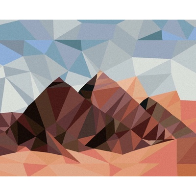 Zuty Malování Podle Čísel Pyramidy Egypt Mozaika 80 x 100 cm Plátno Rám