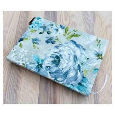 Obal na knihu Modrozelené květy 2 S 22 x 32 cm Decente