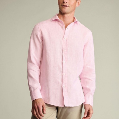 Charles Tyrwhitt Pure l'anová košel'a pink