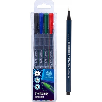 Astra Pen Liner 0,4mm 4ks mix farieb 202023001