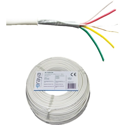 eRaya Кабел за аларма eRaya AL10422-100 4 екранирани проводника интегрална мед 100m (AL10422-100)