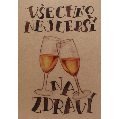 Přáníčko BeBechy – recyklovaný papír - Na zdraví