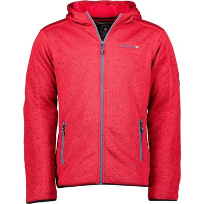 GEOGRAPHICAL Norway mikina TROMBONE MEN s kožíškem červená