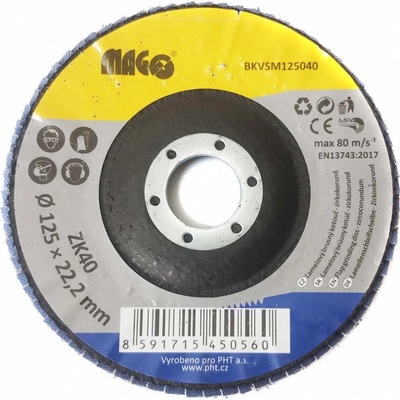 Magg Lamelový brusný kotouč 125 mm 40 BKVSM125040