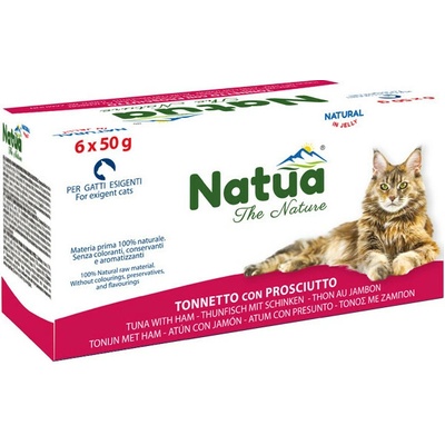 Natua Cat Adult Filety z tuniaka a šunka 6 x 50 g